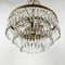 Vintage Crystal and Brass Chandelier, 1970s, Image 4