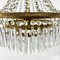 Vintage Crystal and Brass Chandelier, 1970s, Image 6