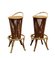 Italienische Barhocker aus Bambus & Rattan von Tito Agnoli, 1960er, 2er Set 2