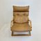 Vintage Lounge Chair in Cognac Leather, 1970s, Image 2