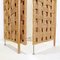 Rope and Wood Folding Screen Room Divider in the style of Audoux Minnet 11