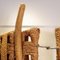 Paravent en corde et bois dans le style d'Audoux Minnet 7