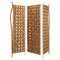 Rope and Wood Folding Screen Room Divider in the style of Audoux Minnet 1