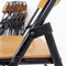 Vintage Folding Chair in Metal and Wood, 1960s, Set of 7, Image 11
