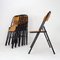 Vintage Folding Chair in Metal and Wood, 1960s, Set of 7, Image 13