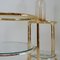 Gold and Chrome Side Tables, Set of 2 3