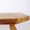 Brutalist Wooden Side Table, Image 2