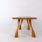 Brutalist Wooden Side Table, Image 3