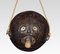 Antique Carved Bug Bear Coconut Flask 2