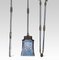 Polished Steel and Brass Triple Companion Fire Tools, Set of 3 2