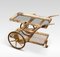 Goatskin and Brass Bar Cart by Aldo Tura, 1890s 6