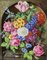 Blumenstillleben, Malerei auf Porzellan, Mitte 19. Jh. 2