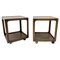 Mid-Century Side Tables with Wheels, 1960s, Set of 2, Image 1