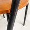 Italian Modern Grey Metal and Wood Fly Line Chairs, 1980s, Set of 4 18