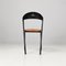 Italian Modern Grey Metal and Wood Fly Line Chairs, 1980s, Set of 4 10