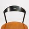 Italian Modern Grey Metal and Wood Fly Line Chairs, 1980s, Set of 4 12