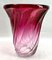 Gelgian Sculpted Crystal Vase with Amethyst Core by Val Saint Lambert, 1950 4