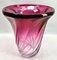 Gelgian Vase aus Kristallglas mit Amethystkern von Val Saint Lambert, 1950 7