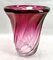 Gelgian Sculpted Crystal Vase with Amethyst Core by Val Saint Lambert, 1950 9