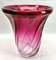 Gelgian Sculpted Crystal Vase with Amethyst Core by Val Saint Lambert, 1950 3