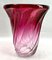 Gelgian Sculpted Crystal Vase with Amethyst Core by Val Saint Lambert, 1950 8