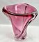 Vintage Crystal Vase with Amethyst Core by Val Saint Lambert, 1950 5