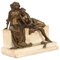 Carl Kauba, Figurative Skulptur, 1890er, Bronze auf Marmor 1