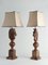 Hand-Carved Brown Alabaster Knight Horse Head Table Lamps, 1970s, Set of 2 4