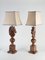 Hand-Carved Brown Alabaster Knight Horse Head Table Lamps, 1970s, Set of 2 8