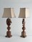 Hand-Carved Brown Alabaster Knight Horse Head Table Lamps, 1970s, Set of 2 7