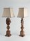 Hand-Carved Brown Alabaster Knight Horse Head Table Lamps, 1970s, Set of 2 6