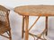 Vintage Wicker Outdoor Table and Chairs, 1920, Set of 3, Image 7