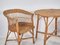 Vintage Wicker Outdoor Table and Chairs, 1920, Set of 3, Image 4