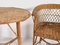 Vintage Wicker Outdoor Table and Chairs, 1920, Set of 3 6