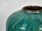 Jarrón antiguo de cerámica verde esmeralda, 1820, Imagen 2