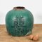 Antike Chinesische Türkisfarbene Keramikvase, 1820 1