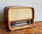 Radio vintage de madera, años 50, Imagen 1