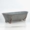 Vintage Galvanized Steel Bathtub, 1920 1