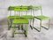 Vintage Green Garden Chairs, 1950, Set of 4, Image 2