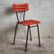 Garden Chair in Red Metal, France, 1900s, Image 1
