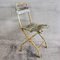 Vintage White and Green Garden Chair, 1960s 1