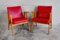 Roter Vintage Sessel mit Armlehnen, 1960er 3