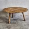 Round Wooden Table, 1920s 1