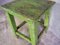 Mesa de madera verde, años 20, Imagen 4