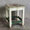 Green and White Wooden Bedside Table, 1920s, Image 1