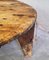 Vintage Round Wood Coffee Table, 1920 4