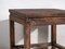 Antique Wood Square Side Table, Image 7
