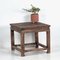 Antique Wood Square Side Table 1