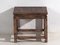 Antique Wood Square Side Table, Image 5