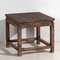Antique Wood Square Side Table, Image 1